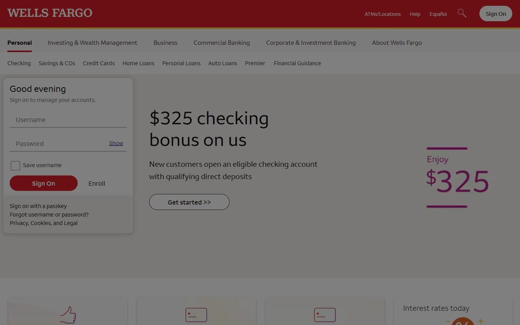 Wells Fargo – wellsfargo.com